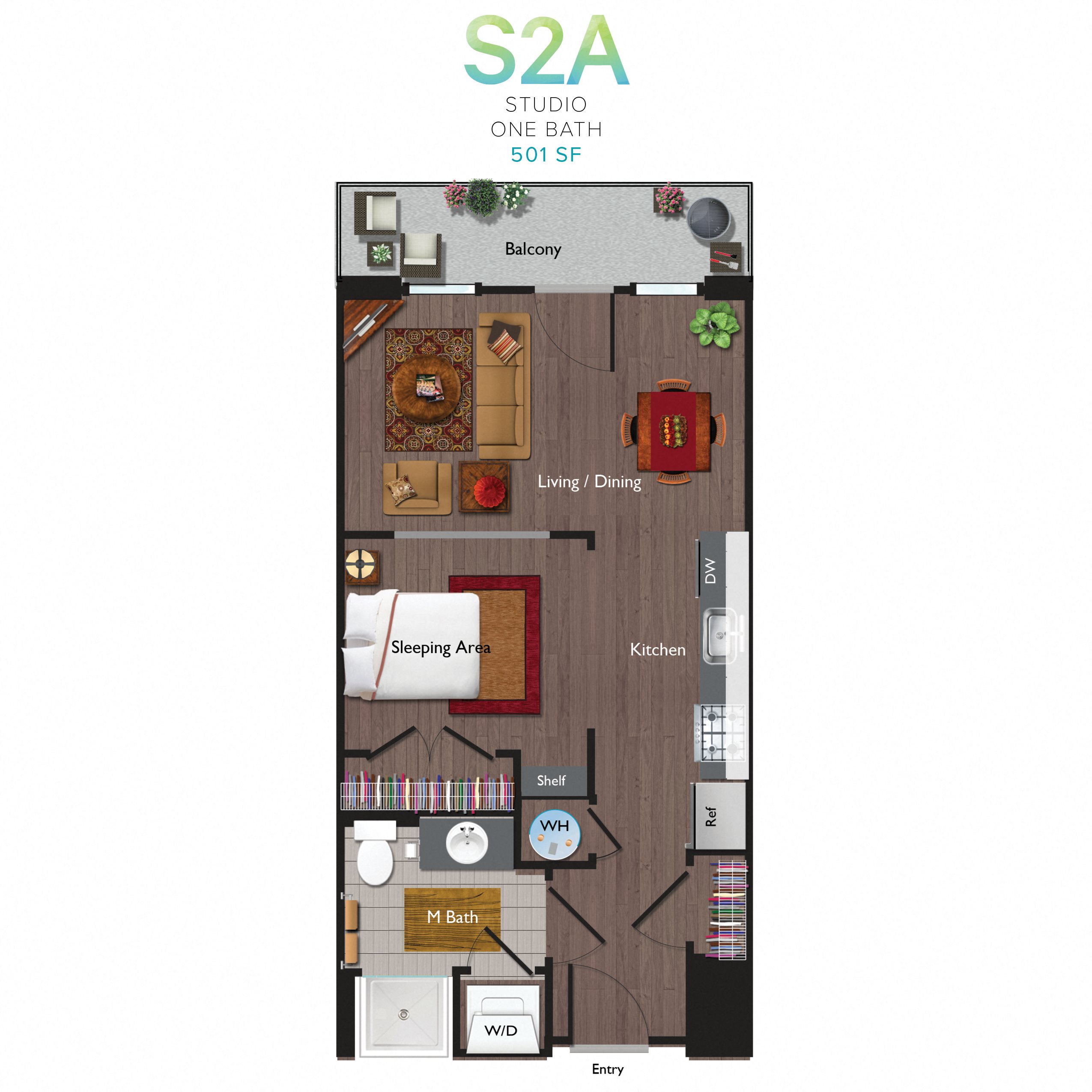Studio (S02A) Floor Plan 18