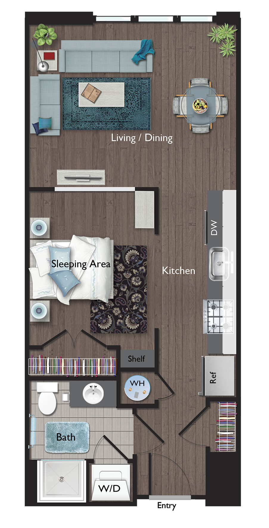 S3 Floor Plan at Valley and Bloom, New Jersey, 07042