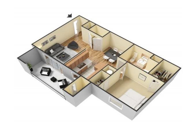 The Cortez floor plan.