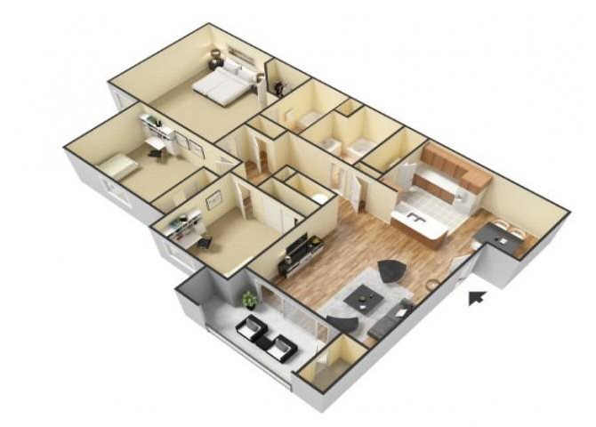 The Santa Fe floor plan.