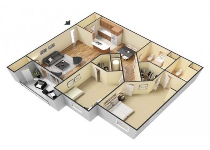 The Santa Rosa floor plan.