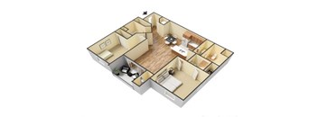 The Sierra floor plan. l Canyon Vista Apartments in Sparks NV