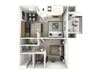 One Bedroom floorplan l Waterford Cove Apartments in Sacramento CA