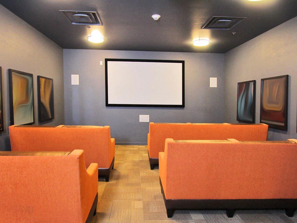 Theater Room at Urban Center Apartments | Lynnwood, WA