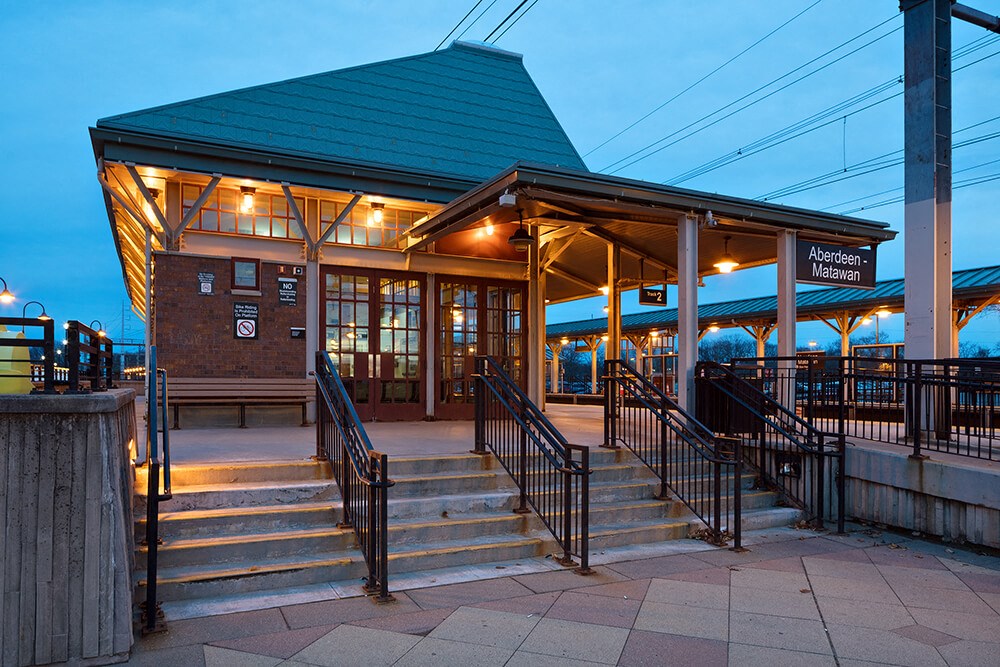 Clubhouse Exterior at The Link at Aberdeen Station, Aberdeen, 07747
