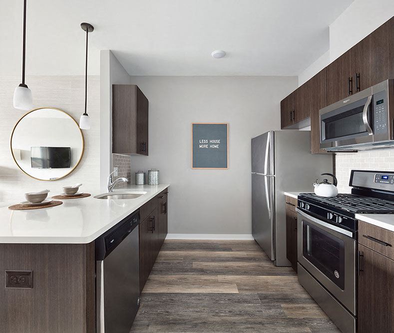 Modular Kitchen at The Link at Aberdeen Station, New Jersey - Photo Gallery 1