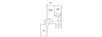 1 Bedroom/1 Bath/1st Floor