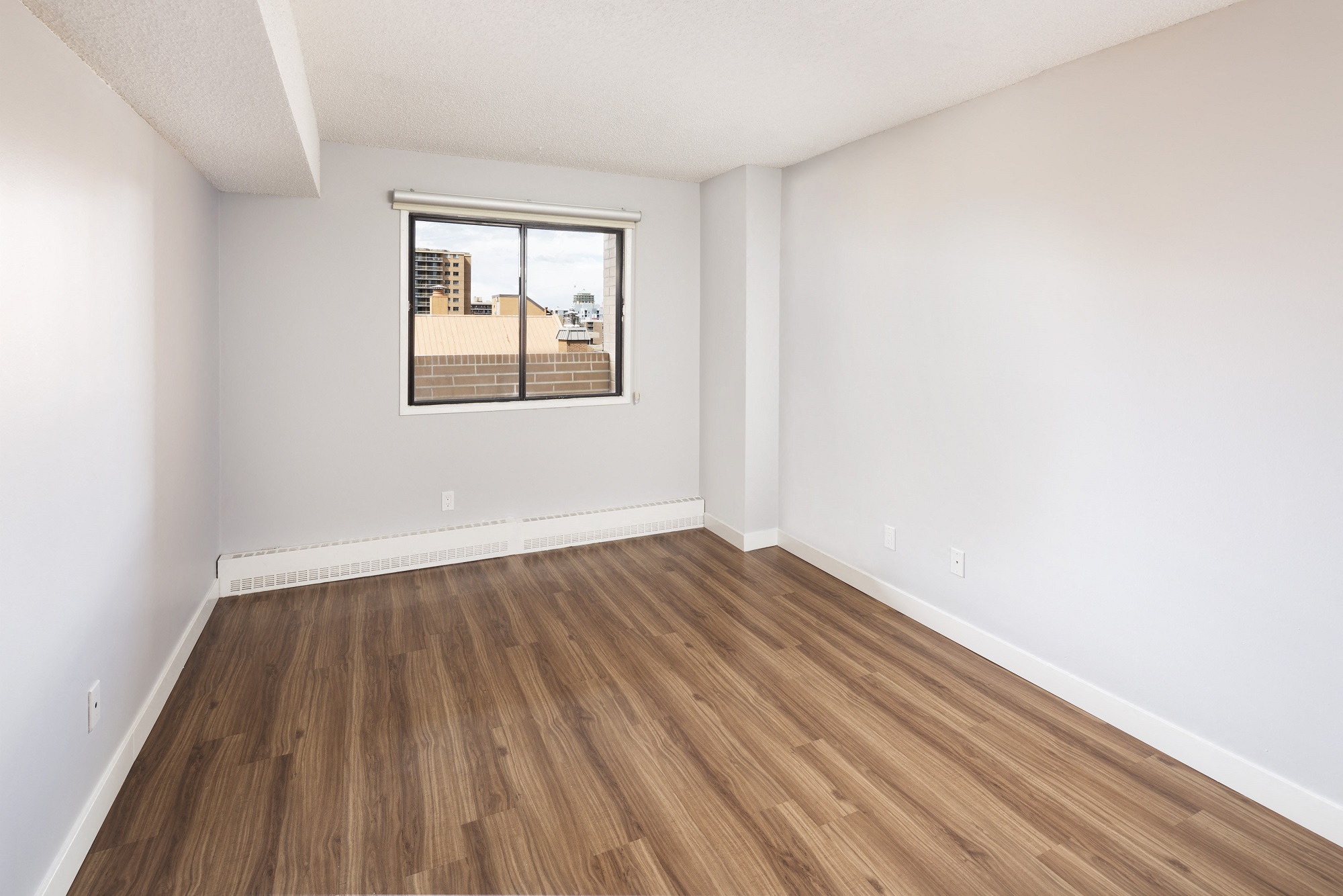 empty bedroom with window