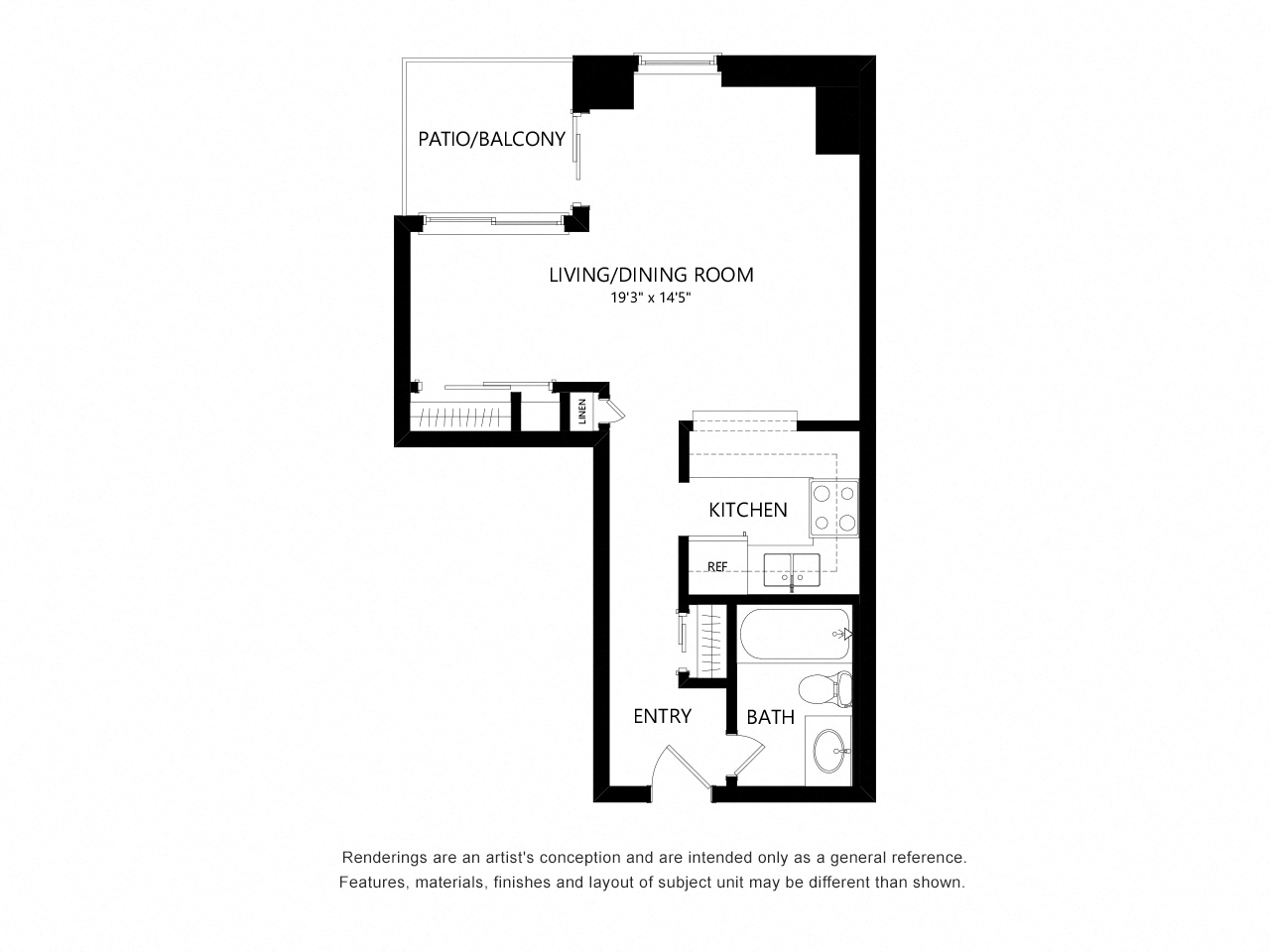 0 Bed 1 Bath