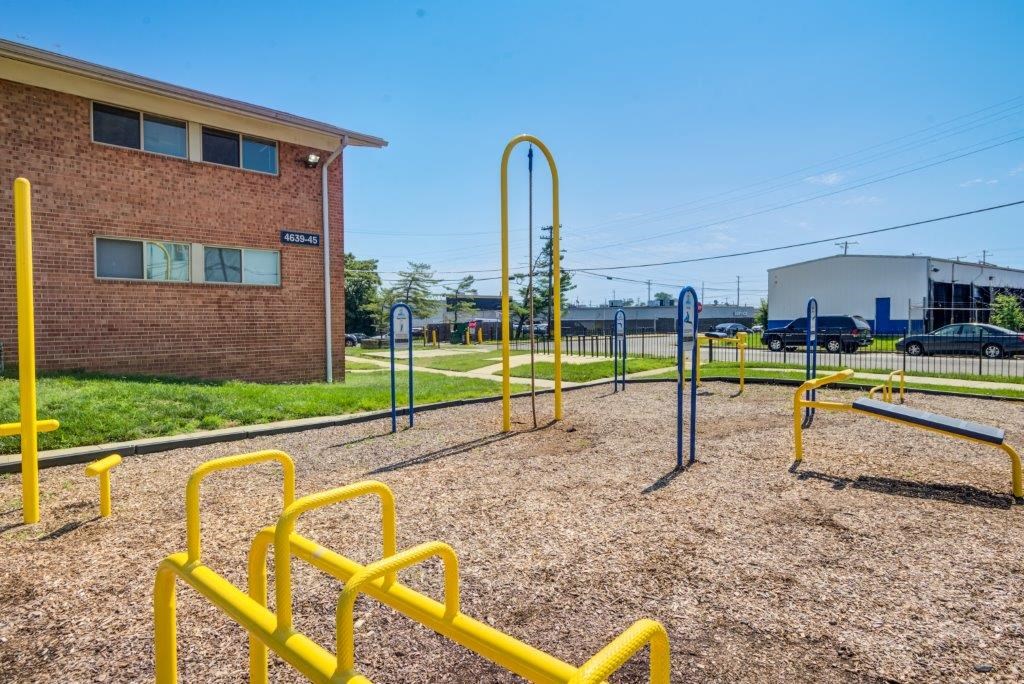 our apartments have a playground with equipment for children