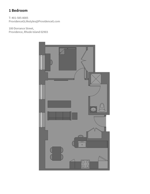 100 Dorrance Street Studio-3 Beds Apartment for Rent - Photo Gallery 8