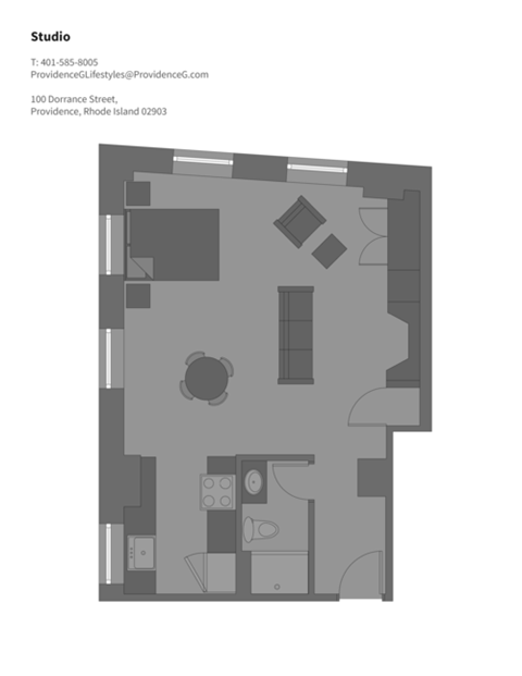 100 Dorrance Street Studio-3 Beds Apartment for Rent - Photo Gallery 10