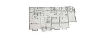 3 Bed 3 Bath Floor Plan at 3707 Motor Avenue, Los Angeles, CA