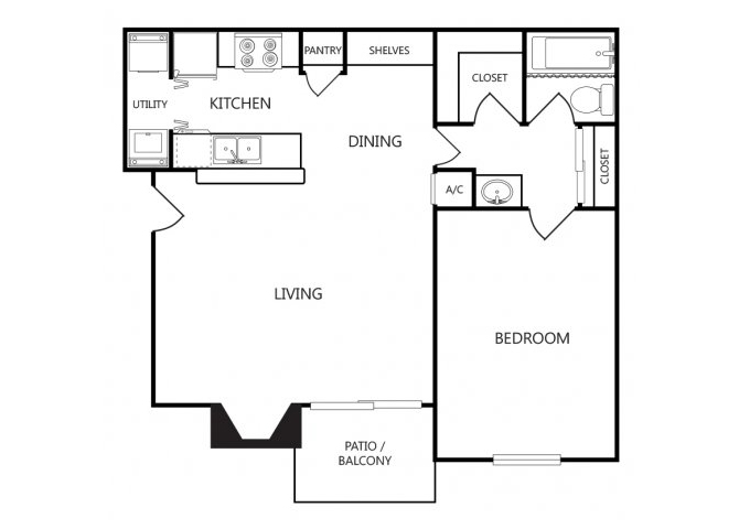 Arbors on Chimney Rock Dr Tyler, TX 75703 A3 floor plan