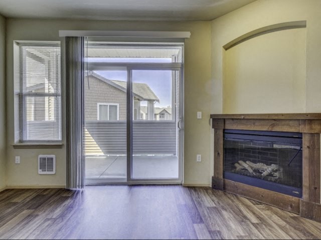 Living Room and Fireplace at BELLA SONOMA, Fife, 98424