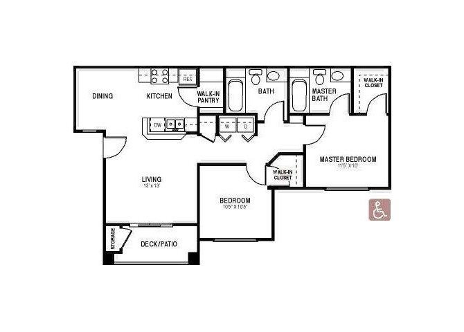 2x2 floor plan.