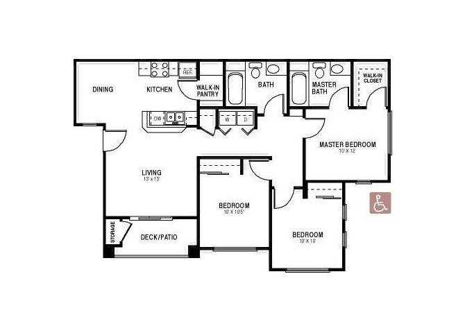 3x2 floor plan.