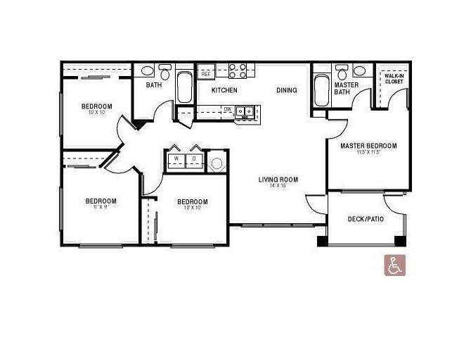 4x2 floor plan.