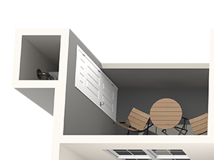 One bedroom floor plan