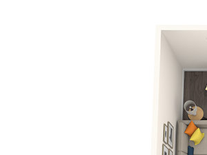 One bedroom floor plan