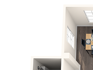Two bedroom floor plan