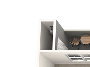 Two bedroom floor plan