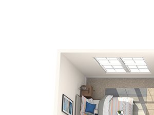 Two bedroom floor plan