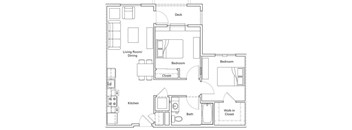 2 Bed 1 Bath