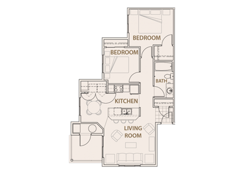 Larkspur floor plan. copper steppe Apts in Parker Co 80134