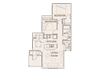 Larkspur floor plan. copper steppe Apts in Parker Co 80134