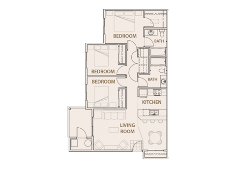 Spruce floor plan. copper steppe Apts in Parker Co 80134