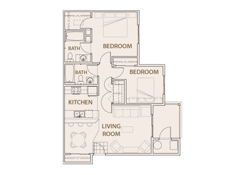 Willow floor plan. copper steppe Apts in Parker Co 80134