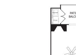 Two Bedroom The Creek Apts The Creek 2x2 Floor Plan Apartments l Round Rock, TX 78664