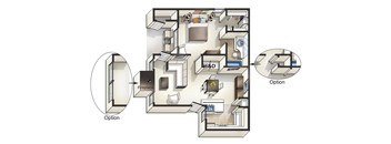 Floorplan 3 at Overlook at Murrayhill, Beaverton, 97007