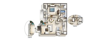 Floorplan 4 at Overlook at Murrayhill, Beaverton Oregon