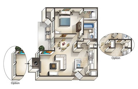 Floorplan 4 at Overlook at Murrayhill, Beaverton Oregon