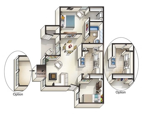 Floorplan 5 at Overlook at Murrayhill, Beaverton