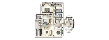 Floorplan 6 at Overlook at Murrayhill, Oregon