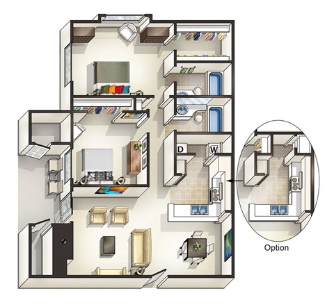Floorplan 6 at Overlook at Murrayhill, Oregon