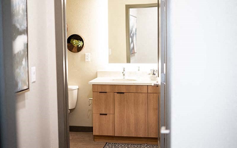 Bath vanity  l Azure Apartments in Sparks NV