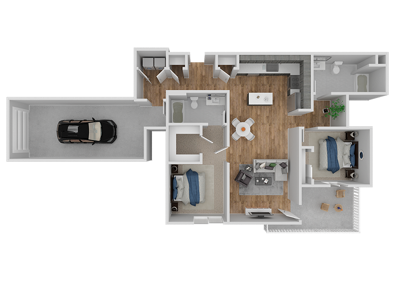 Hub Apartments | Folsom CA |Floorplan | 1103 B1