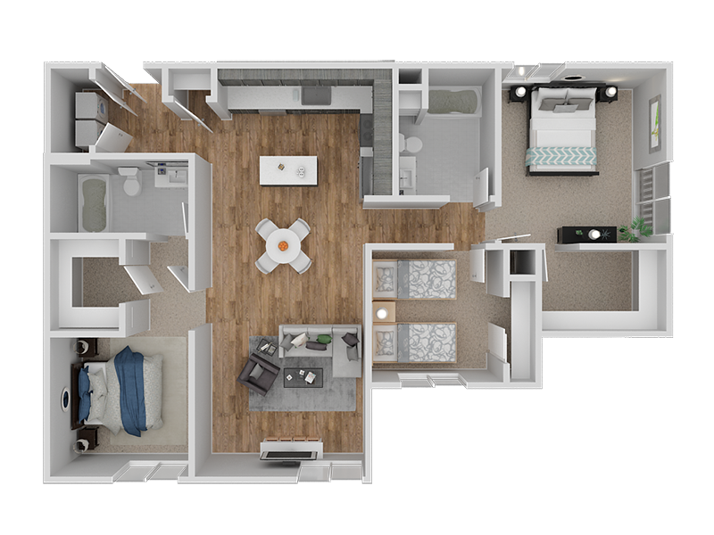 Hub Apartments | Folsom CA |Floorplan | 1255 C11