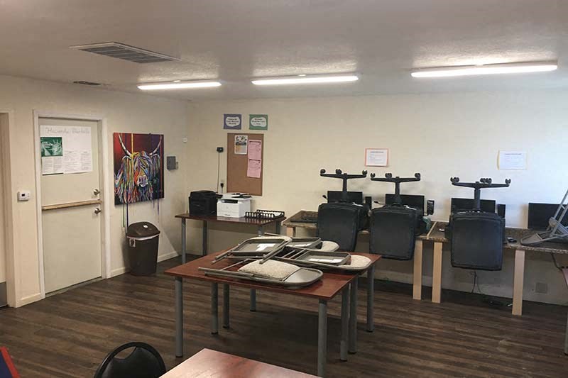 Interior of community room