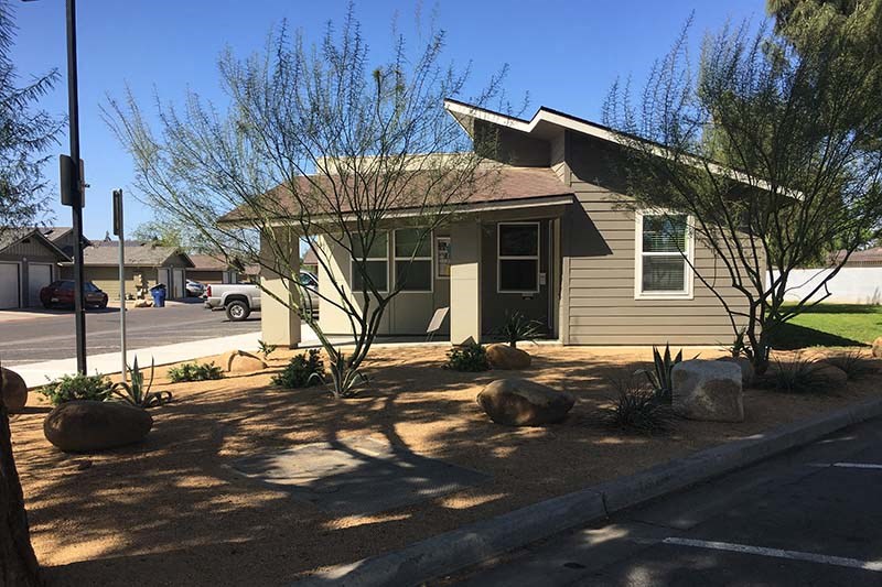 Exterior view of buildings