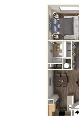 Kirker Creek l 2x2 The Holly 2x2 floor plan.for rent at Kirker Creek in Pittsburg Ca
