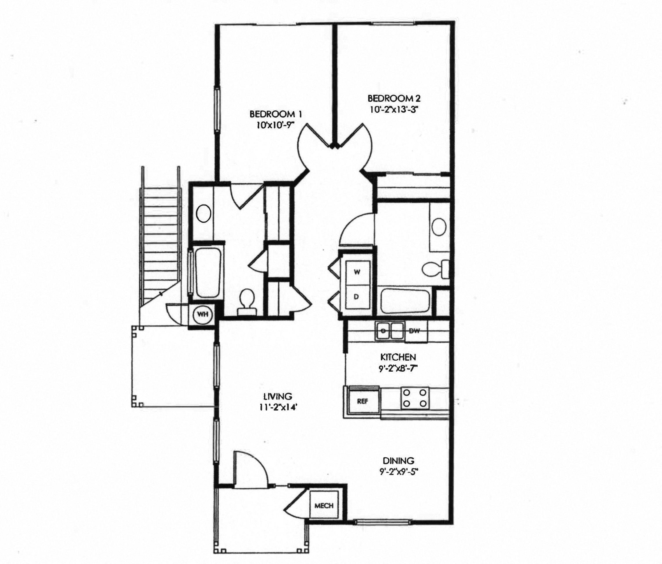 Floor Plans Of Lincoln Gardens Apartments In Napa Ca