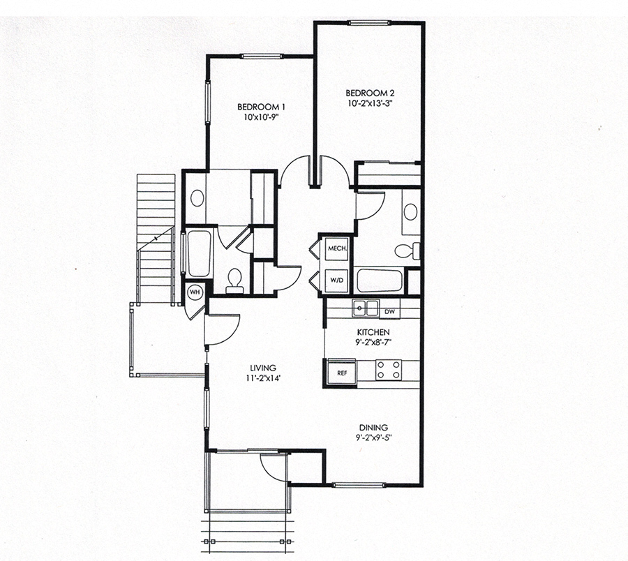 Second s Floor at LINCOLN GARDENS APARTMENTS, Napa California