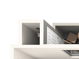 Two bedroom floor plan