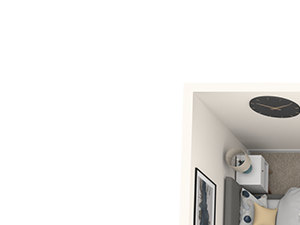 Two bedroom floor plan