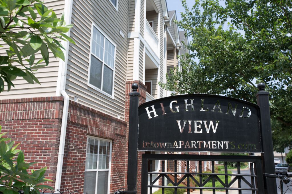 Property Logo Sign at Highland View Apartments, Atlanta, GA